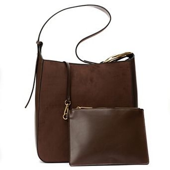 BCBGeneration Mixed Media Hobo Bag