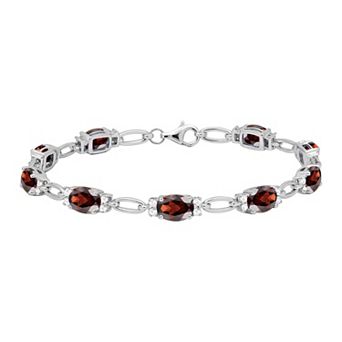 MASTERPIECE Sterling Silver Lab-Created Multi Gemstone Bracelet