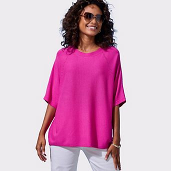 Lascana Women's Oversized Fine Knit Top