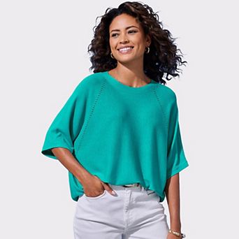 Lascana Women's Oversized Fine Knit Top