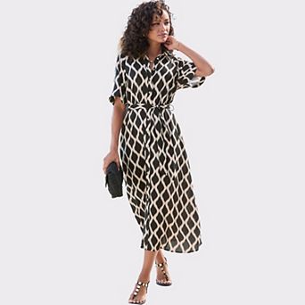 Lascana Women's Printed Shirt Dress