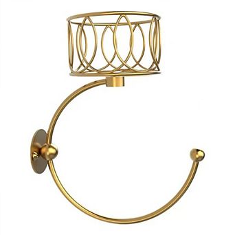 Cut Candle Holder with Wall Mounted Towel Hook
