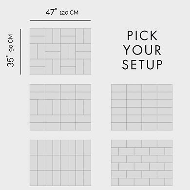 24-Pack Felt Tiles: Customizable 48x36" Wall Decor for Home, Office, Classroom - Photo, Notes, Art