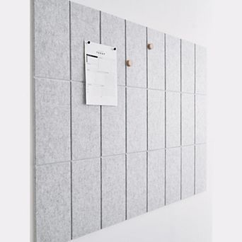 24-Pack Felt Tiles: Customizable 48x36" Wall Decor for Home, Office, Classroom - Photo, Notes, Art