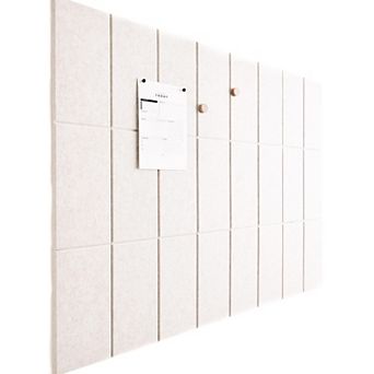 24-Pack Felt Tiles: Customizable 48x36" Wall Decor for Home, Office, Classroom - Photo, Notes, Art