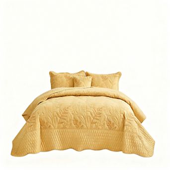 Plant Pattern Extra-Large Bedspread