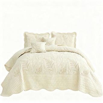 Plant Pattern Extra-Large Bedspread