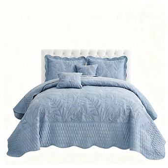 Plant Pattern Extra-Large Bedspread