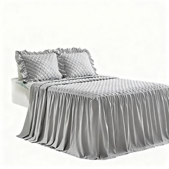 Ruffled Skirt-Style Bedspread Set, Lightweight