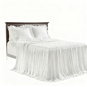 Ruffled Skirt-Style Bedspread Set, Lightweight