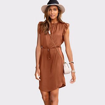 Lascana Women's Ruffle Sleeve Dress