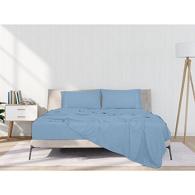 4 Piece Queen Sheets Set-Soft Brushed 1800 Microfiber- 1 Fitted and 1 Flat Sheet,2 Pillow Cases