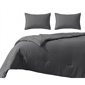 King Comforter Set Goose Down Alternative Ultra-Soft All-Season Warmth Bedding