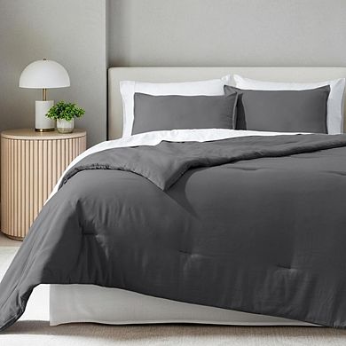King Comforter Set Goose Down Alternative Ultra-Soft All-Season Warmth Bedding
