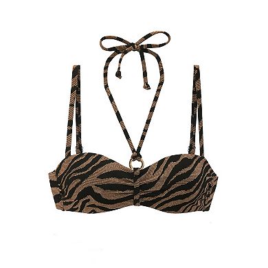 Lascana Women's Multiway Zebra Print Bikini Top