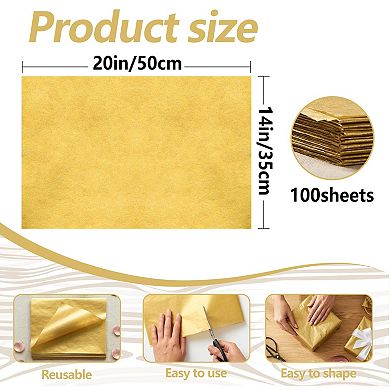 100 sheets of paper 14 inches × 20 inches Metal gift wrapping craft decoration