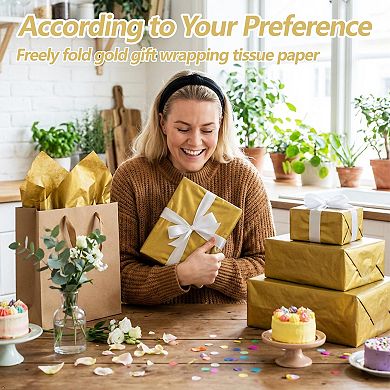100 sheets of paper 14 inches × 20 inches Metal gift wrapping craft decoration