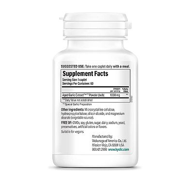 Kyolic - Aged Garlic Extract One Per Day Cardiovascular - 1000 mg - 60 Caplets