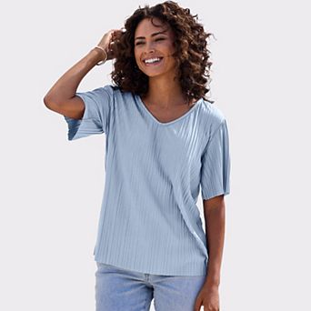 Lascana Women's Oversized Pleated Top