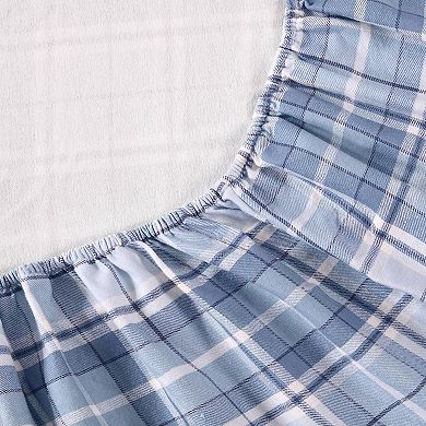 Flannel Sheets Queen Size, Anti-Pilling Wrinkle Resistant Cotton, Touchably Soft for All-Season