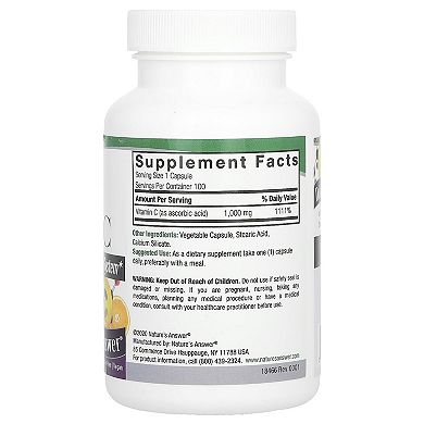 Nature's Answer - Vitamin C 1000 Mg Vc - 1 Each-100 CT