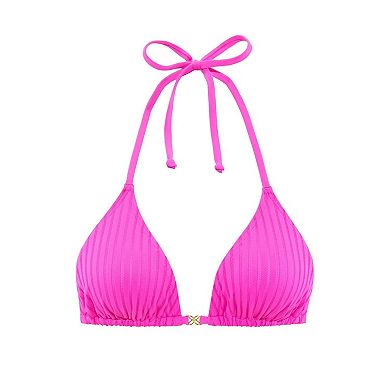 Lascana Women's Ribbed Triangle Bikini Top