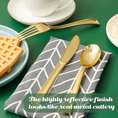 Disposable Plastic Forks, Elegant Design, Food-Grade, Easy to Clean
