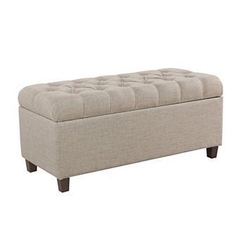 Velvet storage ottoman with hinged lid, suitable for living room and bedroom