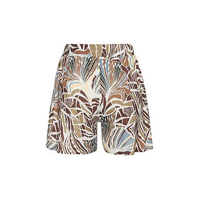 Lascana Women's Printed Tie Waist Shorts