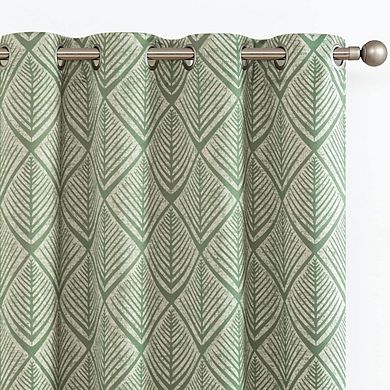 Blackout Curtains 2 Panels, Thermal Insulated, Geometric Pattern Drapes