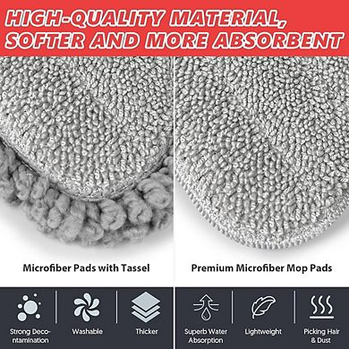 Microfiber Spray Mop with Refillable Bottle, Wet & Dry Floor Clean