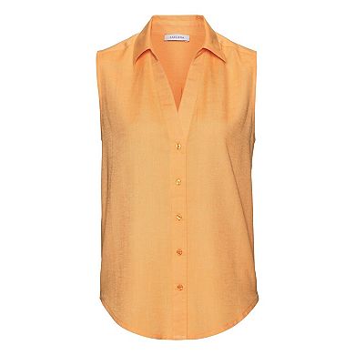 Lascana Women's Sleeveless Button Down Blouse
