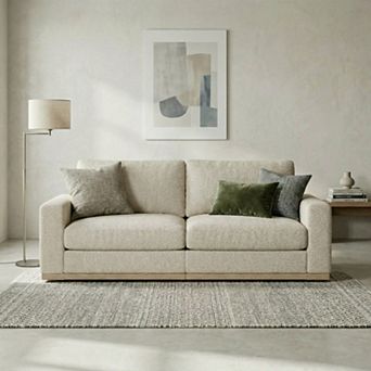 Opoiar 86" Loveseat Sofa, Deep Seat Modular Couch, Removable Covers, Easy Assembly