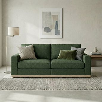 Opoiar 86" Loveseat Sofa, Deep Seat Modular Couch, Removable Covers, Easy Assembly