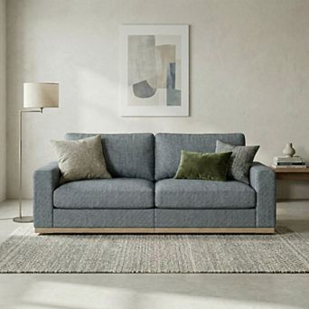 Opoiar 86" Loveseat Sofa, Deep Seat Modular Couch, Removable Covers, Easy Assembly