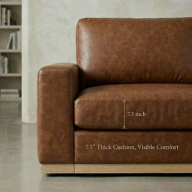 Opoiar 98" Loveseat Sofa, Deep Seat Modular Couch, Removable Covers, Easy Assembly