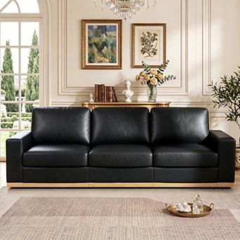 Opoiar 98" Loveseat Sofa, Deep Seat Modular Couch, Removable Covers, Easy Assembly