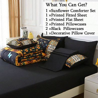 3D Microfiber Comforter Set All Season Girls Bedroom Decor