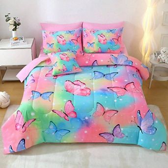 3D Microfiber Comforter Set All Season Girls Bedroom Decor