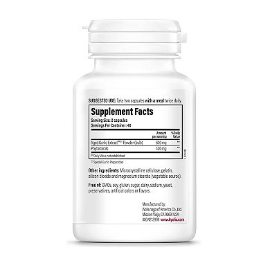Kyolic - Aged Garlic Extract Phytosterols Formula 107 - 80 Capsules
