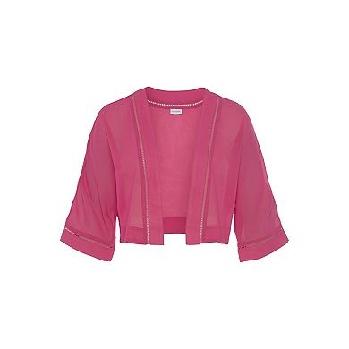 Lascana Women's Sheer Open Front Cardigan