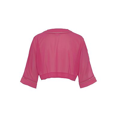 Lascana Women's Sheer Open Front Cardigan