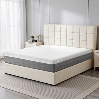 Opoiar 12" Firm Memory Foam Mattress, Cooling, Zoned Support, Washable Cover