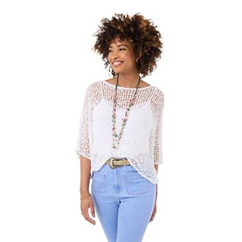 Joe Browns Women's Plus Size Popcorn Knit Pullover Sweater