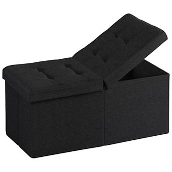 30-inch storage ottoman bench, bed-end coffee table, living room, bedroom, hallway