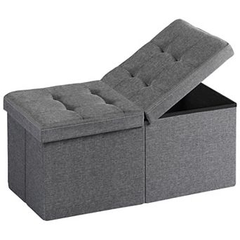 30-inch storage ottoman bench, bed-end coffee table, living room, bedroom, hallway