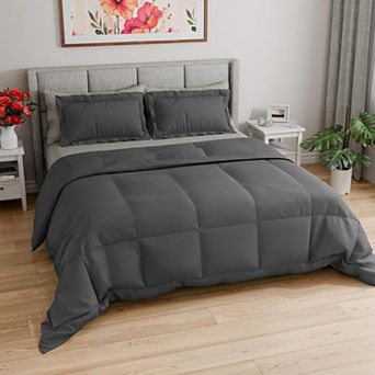 CGK Linens Premium 3 pc Comforter Set - Soft Quilted Comforter with 2 Soft Pillow Shams