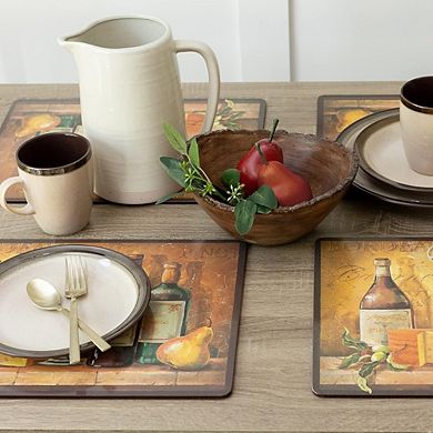 Cork Placemats Set, Thick Easy-Clean Table Mats for Dining and Kitchen