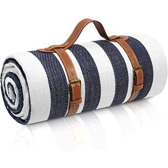 80x80 Waterproof Outdoor Blanket, 3-Layer Foldable for Camping Beach Park