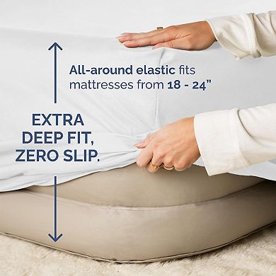 CGK Linens 4-Piece Air Mattress Sheet Set with Extra Deep Pockets, Breathable & Wrinkle Resistant